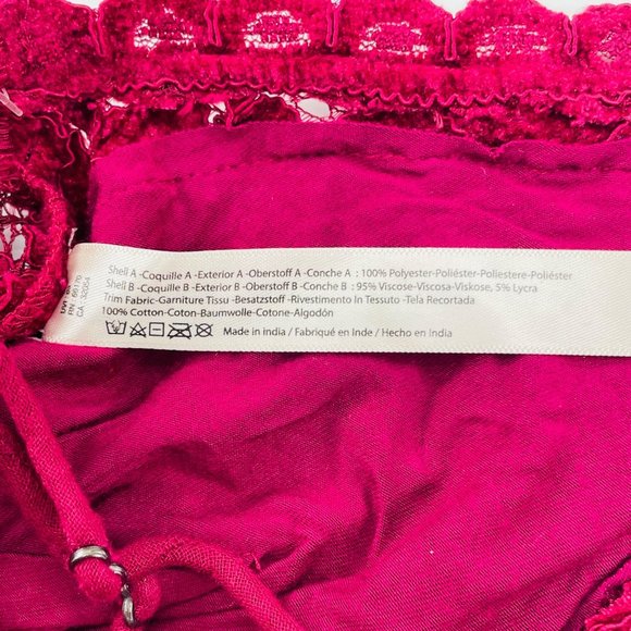 Free People - Celine Floral‎ Crochet Lace Bralette - Mulberry - XS - Picture 5 of 8